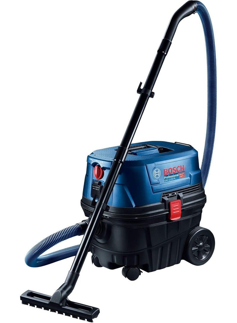 BOSCH Professional GAS 12-25 PL Wet and Dry Vacuum Cleaner – 1250W Industrial Dust Extractor with H13 HEPA Filter, Patented Self-Cleaning Technology, 25L Capacity & Power Tool Take-Off Socket - Image 1